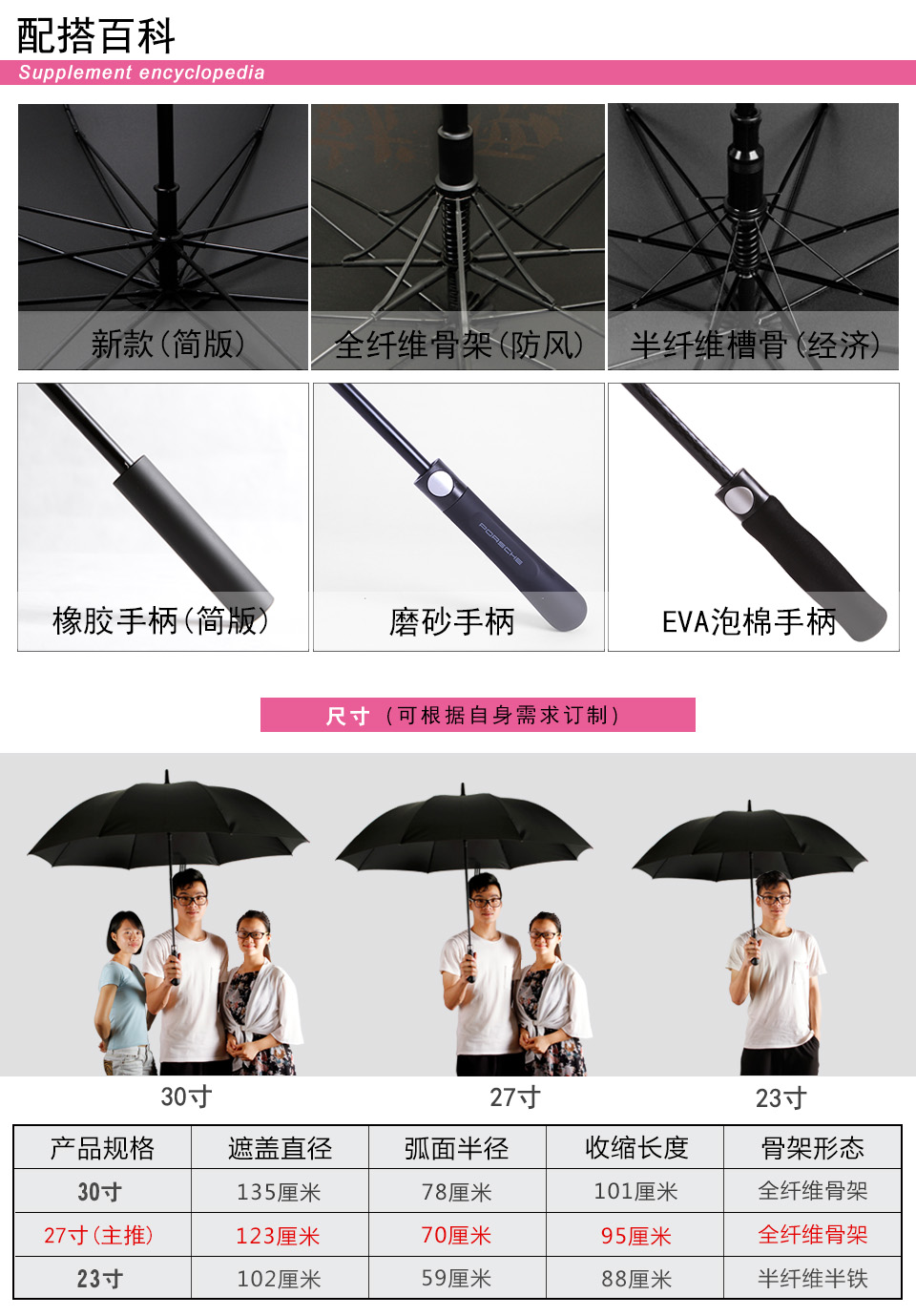 大直桿傘